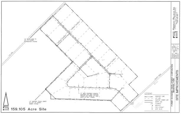 Forney  Economic Development Corporation industrial park map